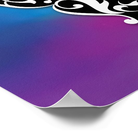 人生の蝶の輝きは無限のデザイン ポスター (角)