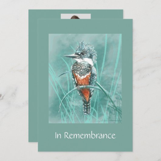 人生の記念お祝いキングフィカスタムーシャー 招待状 (正面/裏面)