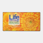 「人生の課題と幸福」の感動的引用文 デスクマット (正面)