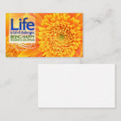 「人生の課題と幸福」の感動的引用文 ノートカード (正面/裏面)