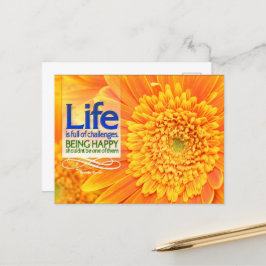 「人生の課題と幸福」の感動的引用文 ポストカード