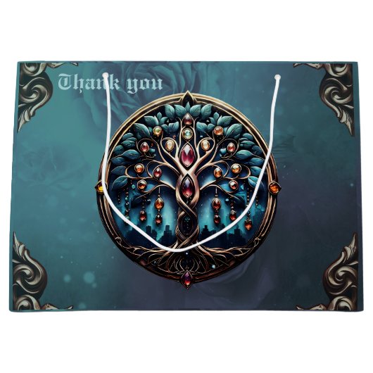 人生の豪華な木の影の街。 ラージペーパーバッグ (正面)