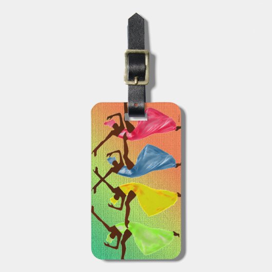 人生の贈り物の一つ素晴らしはダンス ラゲッジタグ (正面縦)