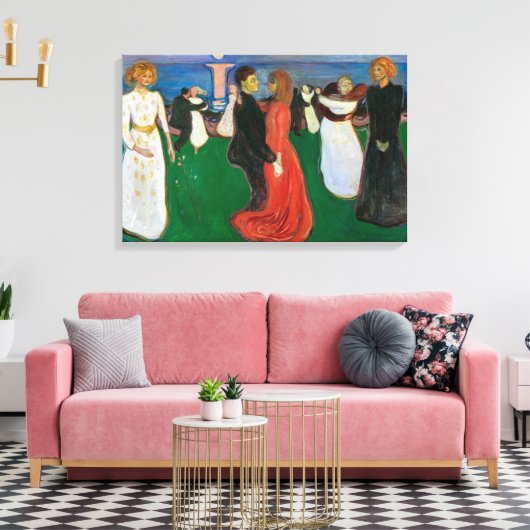 人生の踊り |エドバード・ムンク | キャンバスプリント (インサイチュ (リビング))