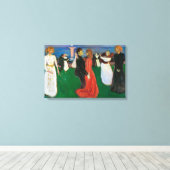 人生の踊り |エドバード・ムンク | キャンバスプリント (インサイチュ (ウッドフロア))