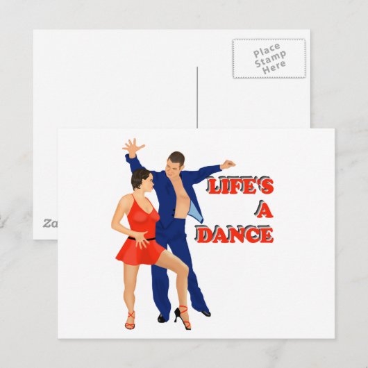 人生の踊り ポストカード (正面/裏面)