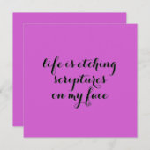 人生の軌跡2 招待状 (正面/裏面)