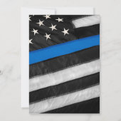 人生の追悼 警官 フォト メモリアル ご案内 招待状 (裏面)