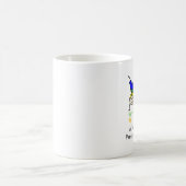 人生の逆さまな視点 コーヒーマグカップ (中央)