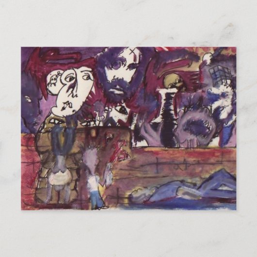 人生の過去が目の前で今は終わりだ ポストカード (正面)