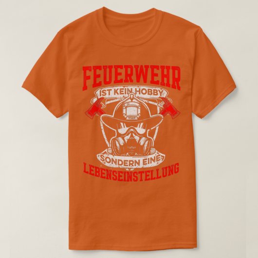 人生の道としての消防隊 Tシャツ (デザイン正面)