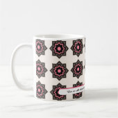 人生の道は選択 |バラパターン コーヒーマグカップ (左)