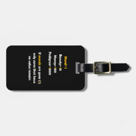 人生の道徳的価値 ラゲッジタグ