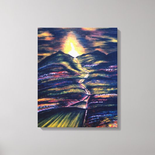 人生の道 キャンバスプリント (正面)