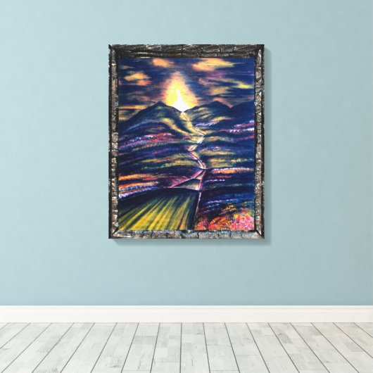 人生の道 キャンバスプリント (インサイチュ (ウッドフロア))