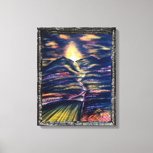 人生の道 キャンバスプリント (正面)