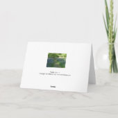 人生の道 |グリーティングカード |ブルーベル カード (裏面)