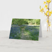 人生の道 |グリーティングカード |ブルーベル カード (黄色い花)