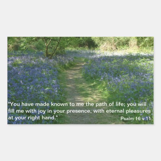 人生の道 |シール 長方形シール (正面)