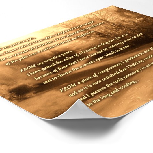 人生の道 ポスター (角)