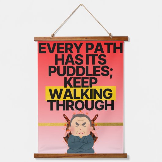 人生の道 吊り下げ型タペストリー (正面)