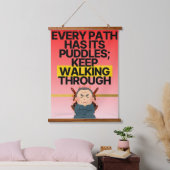 人生の道 吊り下げ型タペストリー (寝室)