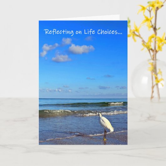 人生の選択 カード (黄色い花)