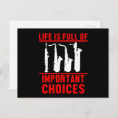 人生の重要な選択マーチングバンドミュージカルギフト ポストカード (正面/裏面)