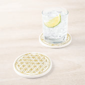 人生の金ゴールドの花 コースター (側面)