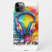 人生の音を大声でiPhone 11ケース iPhoneケース (裏面)