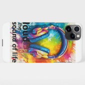 人生の音を大声でiPhone 11ケース iPhoneケース (裏面横)