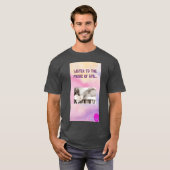 人生の音楽の少女 Tシャツ (正面フル)