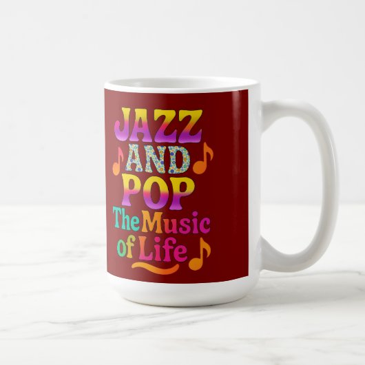 人生の音楽Tシャツ コーヒーマグカップ (右)