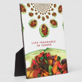 人生の香り：ポプリ感動的メッセージ フォトプラーク (側面)