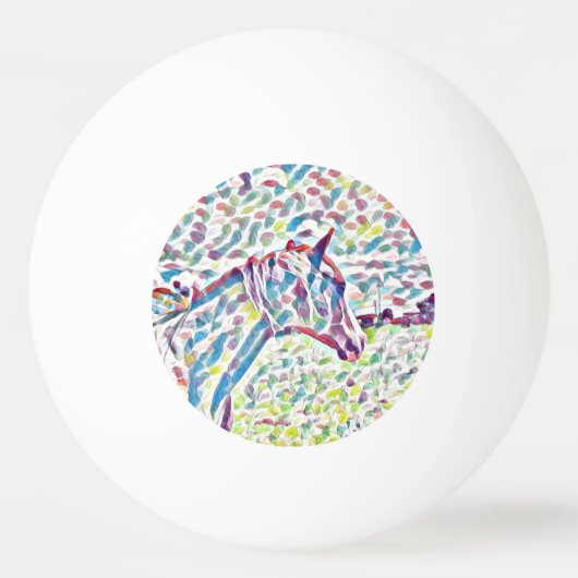 人生の馬の色、ピンポンボール 卓球ボール (正面)