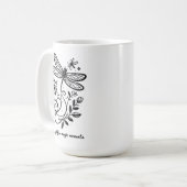 人生の魔法の瞬間を楽しむ コーヒーマグカップ (正面左)