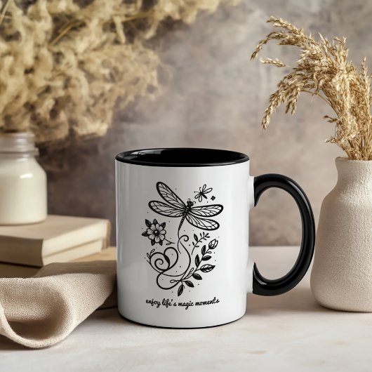 人生の魔法の瞬間を楽しむ コーヒーマグカップ