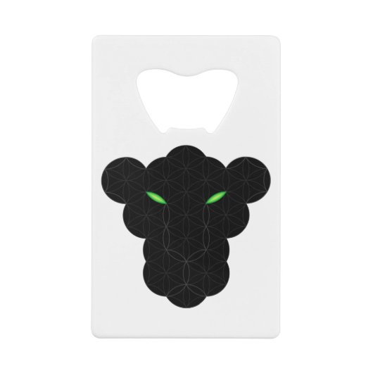 人生の黒いヒョウ – 神聖な動物01. クレジットカード栓抜き (正面)