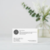 人生の黒い規則の大学 名刺 (スタンド正面)