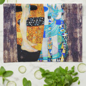 人生の3つの時代グスタフクリムト キッチンタオル (折り畳み)