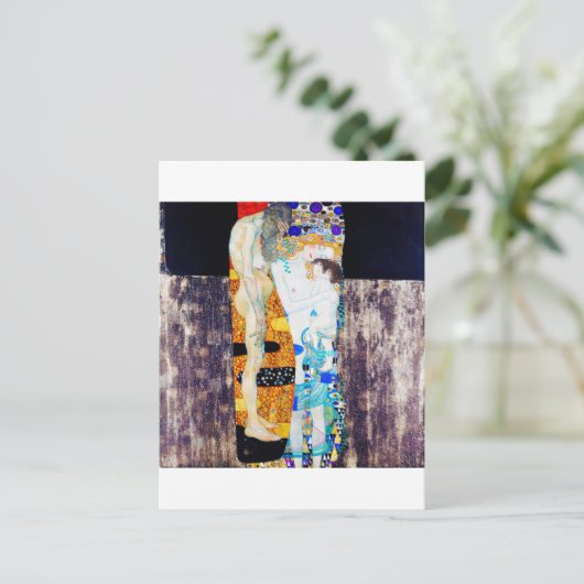 人生の3つの時代グスタフクリムト ポストカード (スタンド正面)