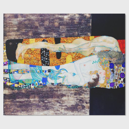 人生の3つの時代グスタフクリムト ラッピングペーパー (フラット)