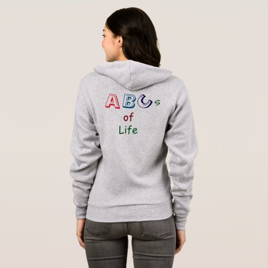 人生のABC Tシャツ (裏面フル)