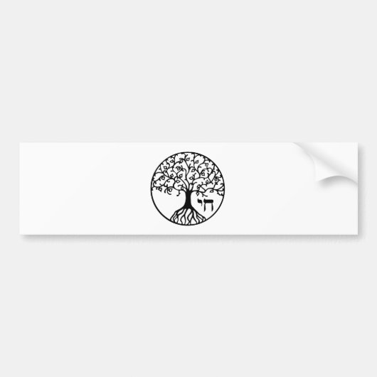 人生のSefirahの木 バンパーステッカー (正面)
