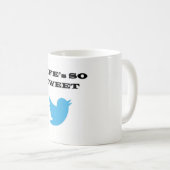 人生のTWEETマグ コーヒーマグカップ (正面右)