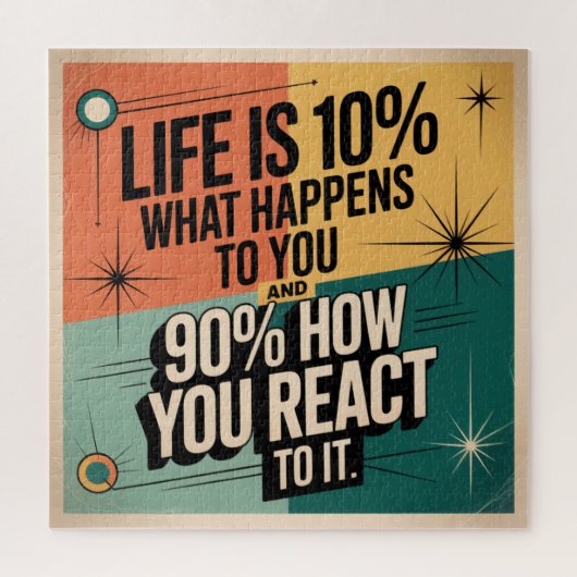人生はあなたに起こることの10% ジグソーパズル (縦)