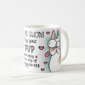 人生はあなたのボストンテリアのアップを短く抱擁 コーヒーマグカップ (正面右)