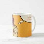 「人生はあなたはキルティング時に起こる」 11オズマグ コーヒーマグカップ (正面右)