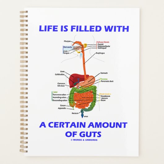 人生はある程度の勇気で満ちている プランナー手帳 (正面)