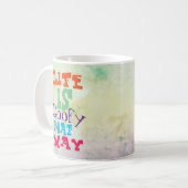 人生はおっちょこちょいのそんなもの コーヒーマグカップ (正面左)